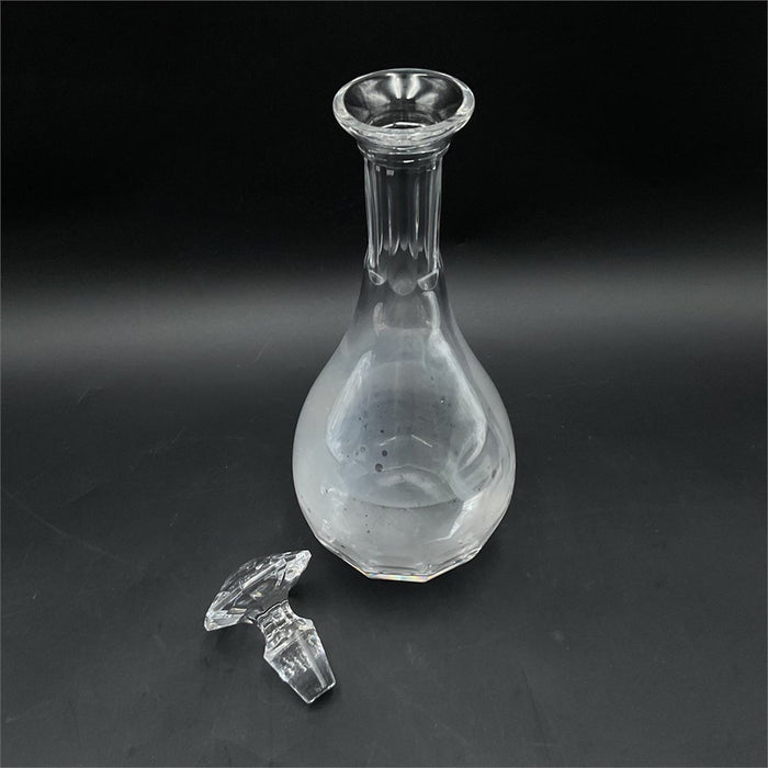 Tiffany & Co. Faceted Crystal Decanter with Stopper — Signed