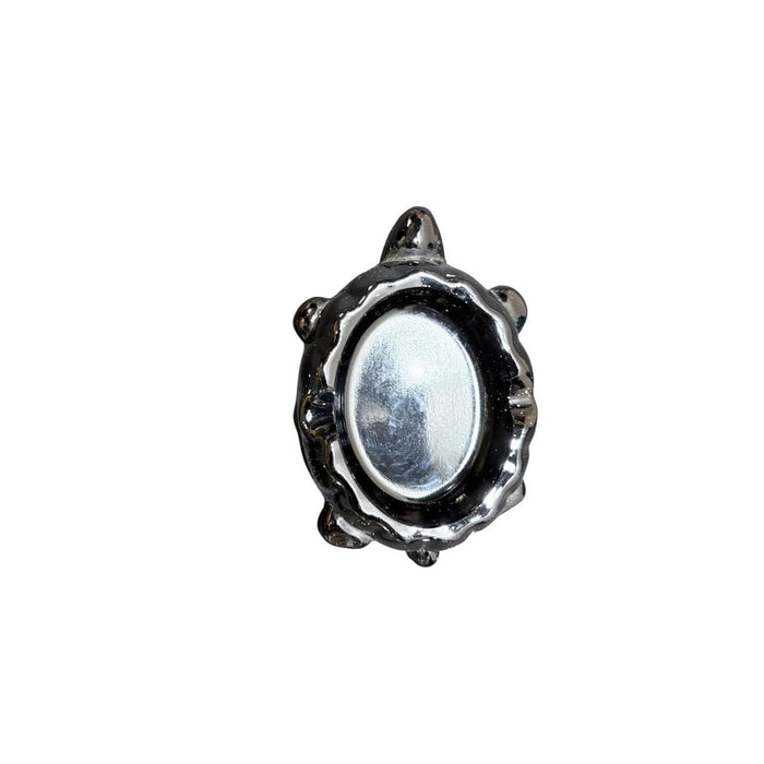 Pineapple Art Glass Suncatcher & Black Glass Turtle Ashtray