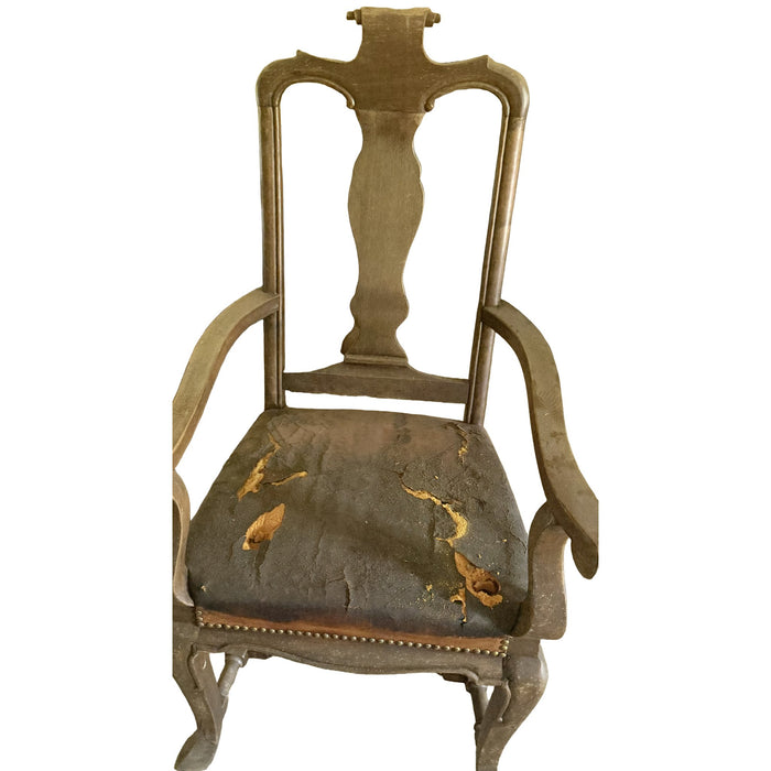 Queen Anne-Style High-Back Armchair — Restoration Project