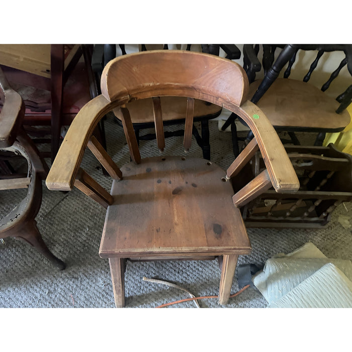 Pair of Stripped Captain's Chair Frames — Ready to Finish