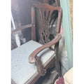 Lot of 3 Assorted Armchairs with Fabric Seats