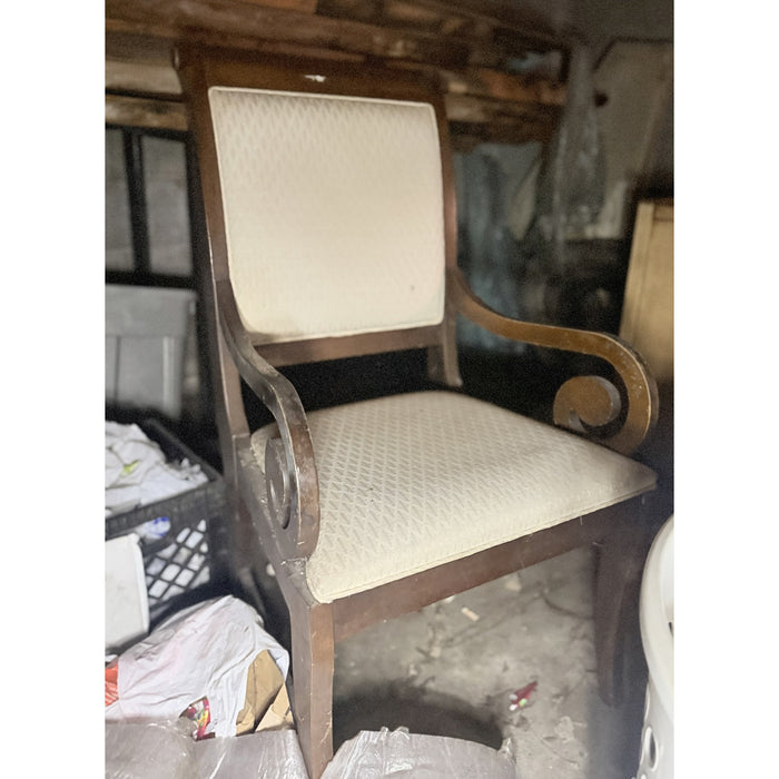 Lot of 3 Assorted Armchairs with Fabric Seats