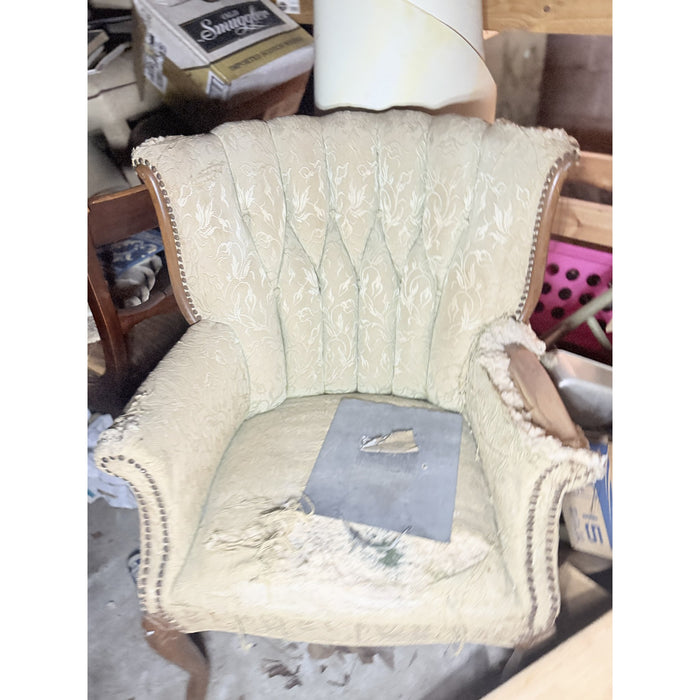 Channel-Back Wing Chair — Reupholstery Project
