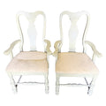 Pair of Painted Queen Anne-Style Armchairs