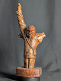“Call to the Sky” – Hand-Carved Folk Art Sculpture (RMB)