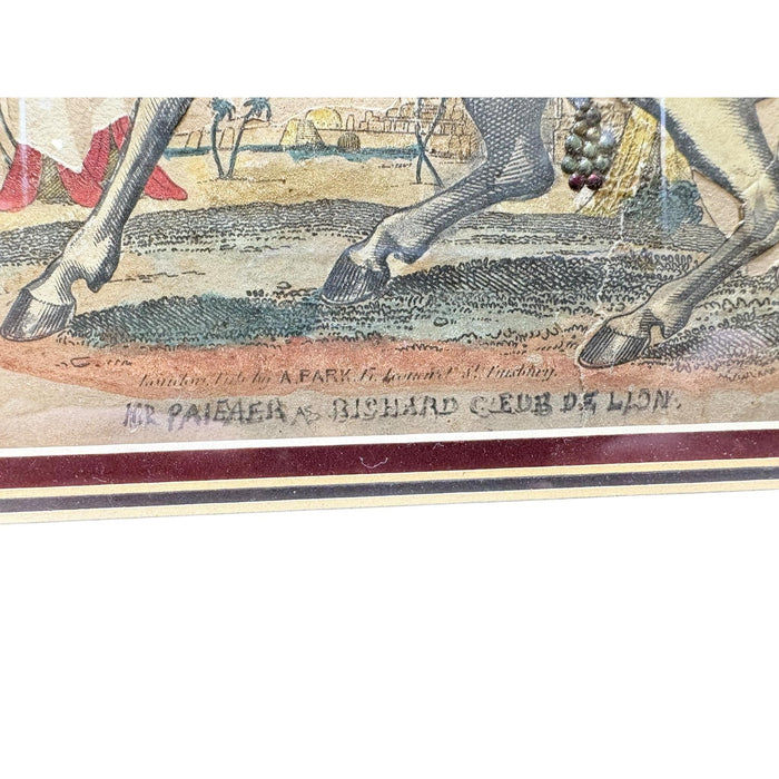 Victorian Theatrical Tinsel Print — "Richard Coeur de Lion," A. Park, London c. 1840s