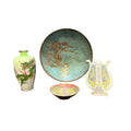 Lot of 4 Small Chinese Cloisonné Items — Vases &amp; Trinket Pieces