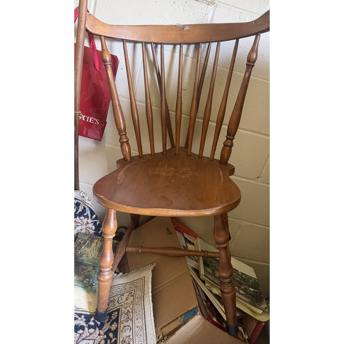 Vintage Brace-Back Windsor Side Chair