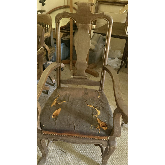 Queen Anne-Style High-Back Armchair — Restoration Project