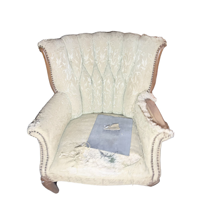 Channel-Back Wing Chair — Reupholstery Project