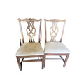 Pair of Shell-Carved Chippendale-Style Side Chairs