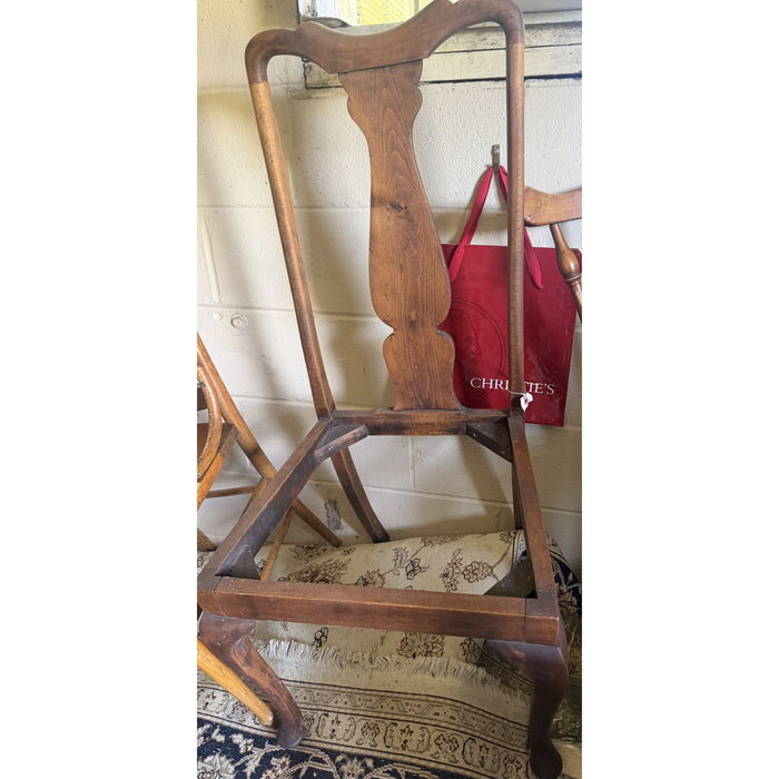 Queen Anne-Style Side Chair Frame — Ready for Upholstery