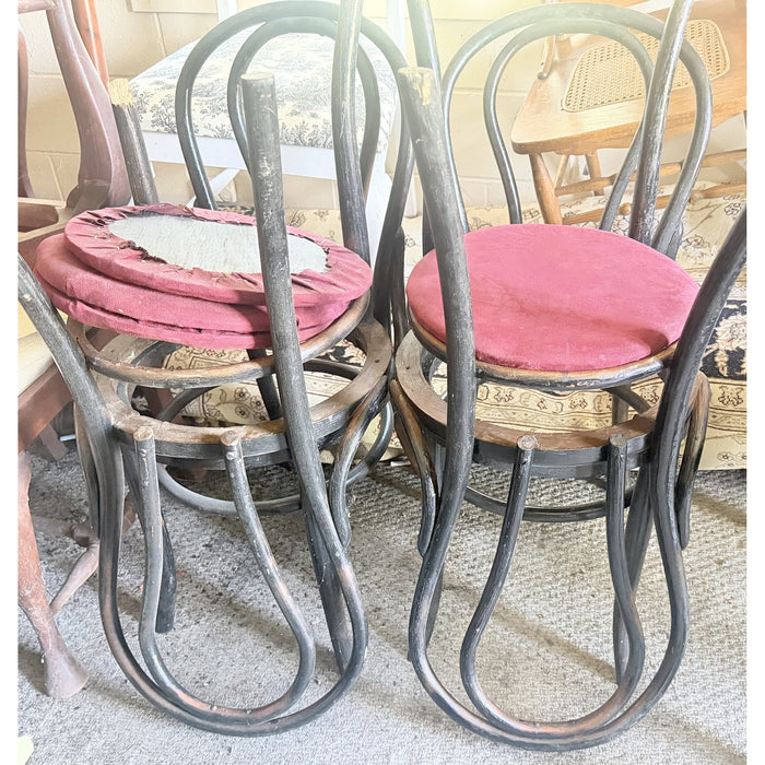 Set of 4 Black Bentwood Cafe Chairs — Project Pads