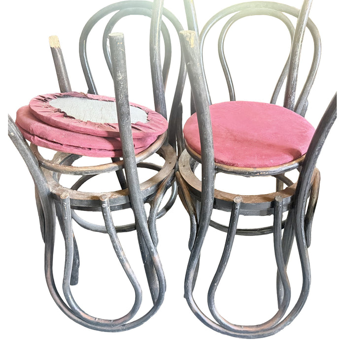 Set of 4 Black Bentwood Cafe Chairs — Project Pads